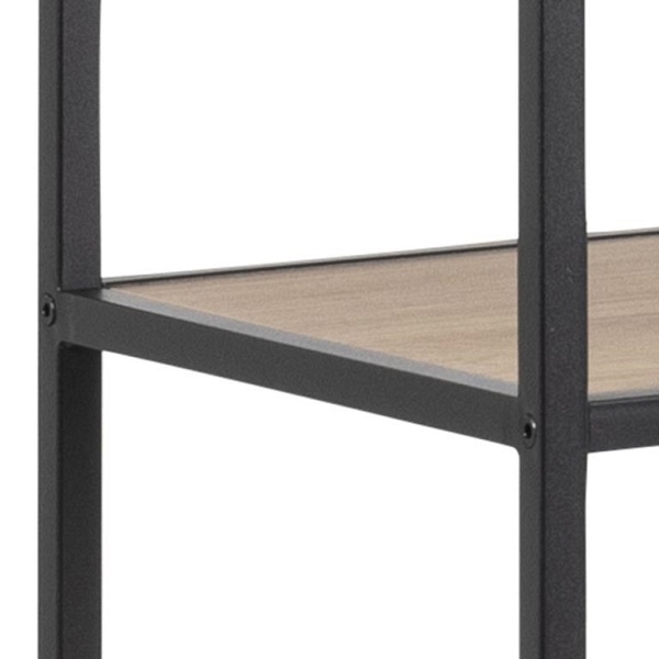 Regał Seaford XIV dąb/czarny - ACTONA